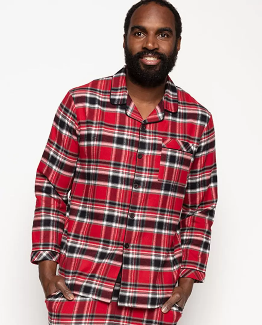 Windsor Mens Super Cosy Check Pyjama Top^Cyberjammies Cheap