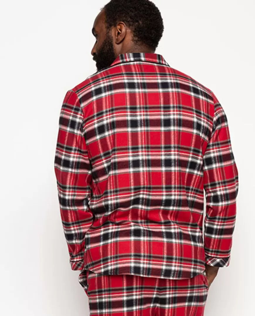 Windsor Mens Super Cosy Check Pyjama Top^Cyberjammies Cheap