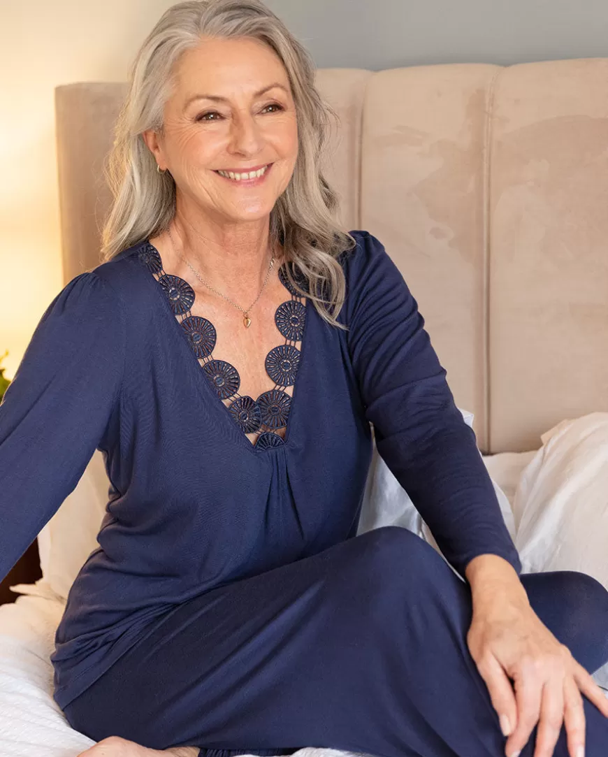 Winnie Lace Detail Jersey Pyjama Set^Cyberjammies Outlet